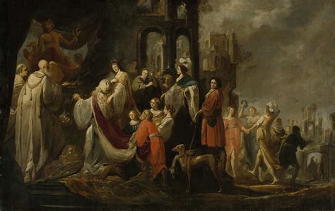The Idolatry Of King Solomon 1635 1655 Painting Jacob Hogers Oil