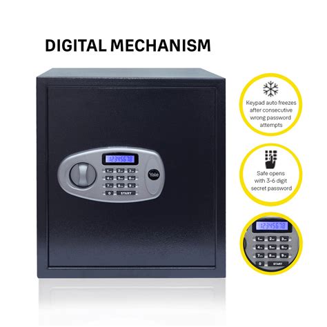 Yale Standard X Large Electronic Safe Locker With Pincode Access 41 L