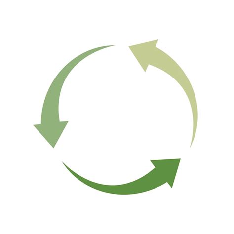 Premium Vector Recycling Icon An Arrow That Revolves Endlessly Reuse