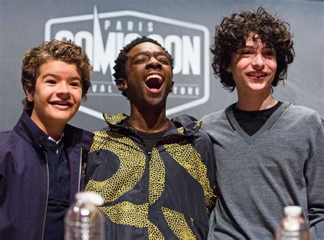 gaten matarazzo caleb mclaughlin and finn wolfhard from the big picture today s hot photos e news