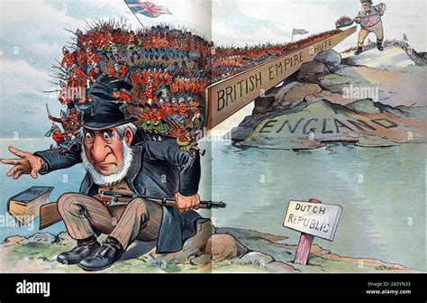 Too Much For Him 1900 Puck Illustration Showing John Bull Shovelling
