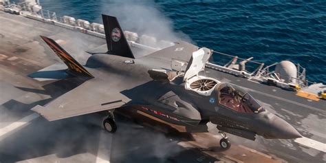 The F 35b Fighter Jet Possesses The Capability Of Executing Vertical Landings 2000 Daily