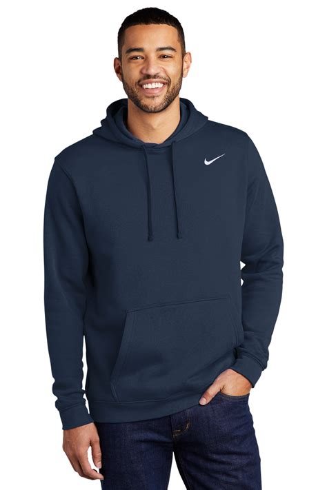 Nike Embroidered Mens Club Fleece Pullover Hoodie Sweatshirts