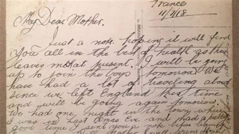 Wwi Letters Home Describe Life On The Western Front Forbes Advocate