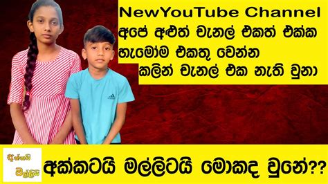 අක්කටයි මල්ලිටයි මොකද වුනේ Akkai Malli New You Tube Channel Sri