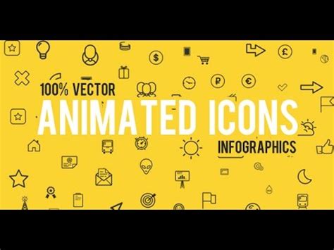 After effects project files | resolution : Vector Animated Icons | After Effects template - YouTube