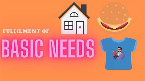 Fulfilment Of Basic Needs Youtube