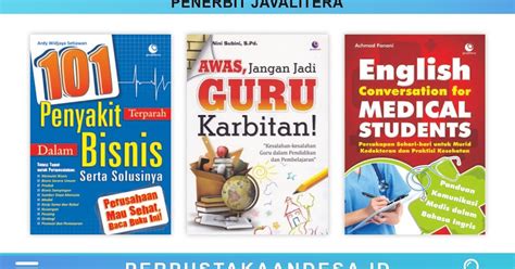 Daftar Judul Buku Buku Penerbit Javalitera Perpustakaan Desa Indonesia