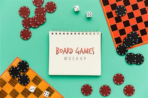 psd board games concept mock