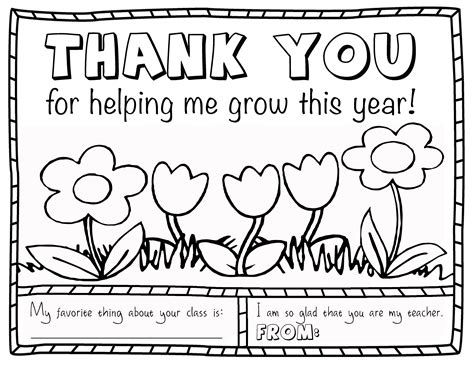 Free Printable Teacher Appreciation Cards To Color Free