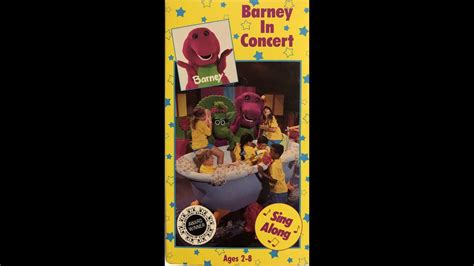 Opening To Barney In Concert 1991 Vhs Youtube