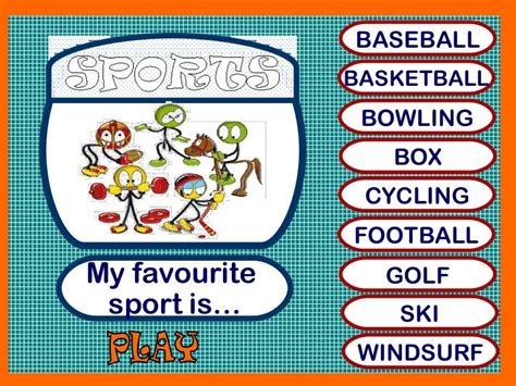 My Favourite Sport Is