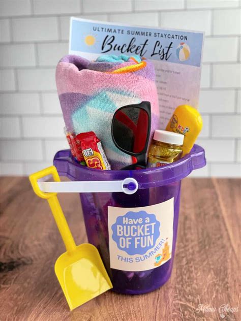 Bucket Of Fun Summer T Idea Printable Tags Mama Cheaps