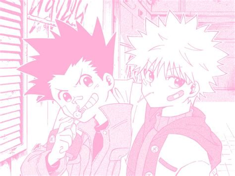 Hxh Pink Manga Panel Pink Wallpaper Anime Aesthetic Anime Hippie