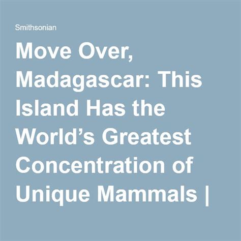 Move Over Madagascar This Island Has The Worlds Greatest