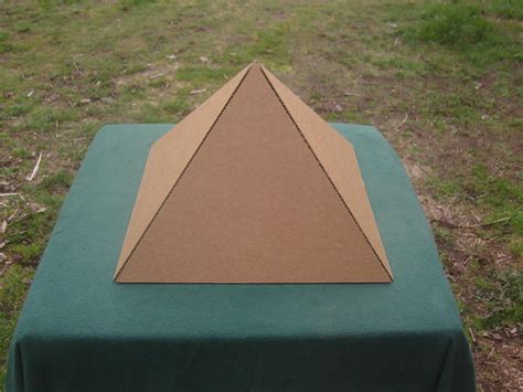 Cardboard Pyramid The Giza Fold Up Cardboard Pyramid Etsy