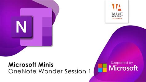 Microsoft Minis Onenote Wonder Session 1 Youtube