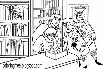 Scooby Doo Coloring Ghost Pages Monster Drawing