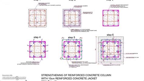 Reinforced Concrete Column Jacketing Detail Youtube