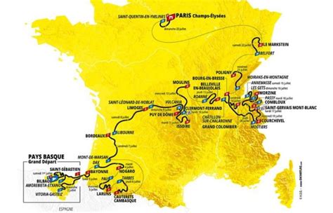 Tour De Francia Recorrido Etapas Y Perfiles