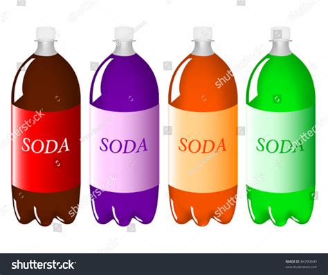 Two Liter Bottles Soda Vector Illustration 库存矢量图（免版税）84790600
