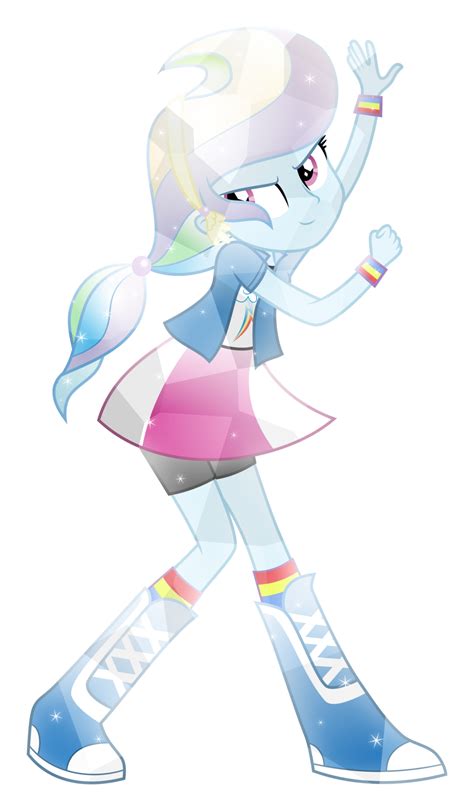 Crystal Human Rainbow Dash By Meteor Spark On Deviantart Пони