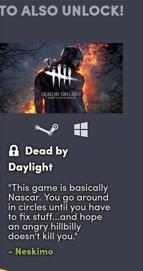 This Quote From Todays Humble Bundle Featuring Dead By Daylight