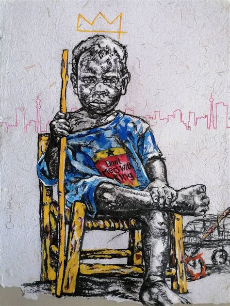 Born To Conquer Drawing By Clement Mohale Saatchi Art