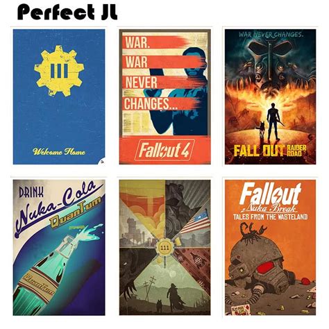 Fallout 4 Game Poster Series B Home Furnishing Decorative White Coated