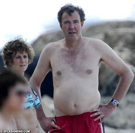 Jeremy Clarkson And His Expanding Paunch Enjoy Life In The Slow Lane Daily Mail Online