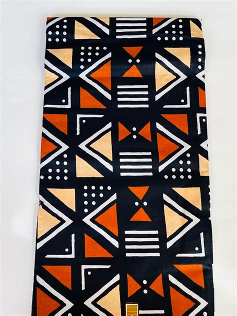 Mud Cloth Print African Fabric Etsy
