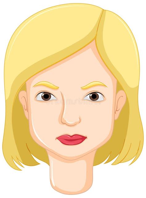 Woman With Blond Hair Stock Vector Illustration Of Clipping 73357178