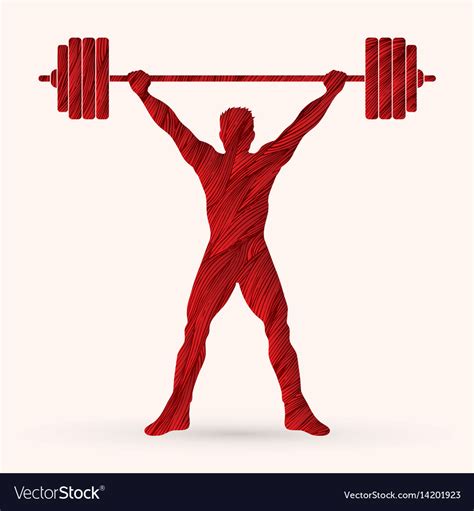 Weight Lifting Shape Graphic Royalty Free Vector Image