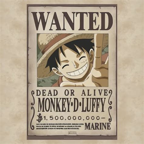 One Piece Luffy Wanted Poster ZU VERKAUFEN PicClick DE