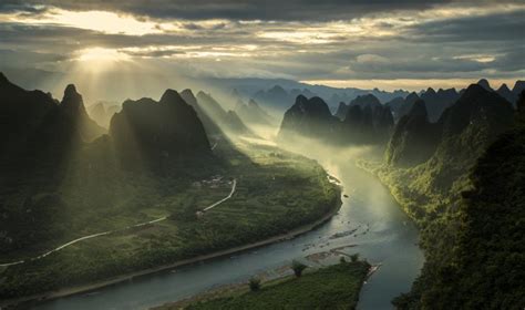 Karst Mountains And River Li In Guilinguangxi Region Of China Bankinghub