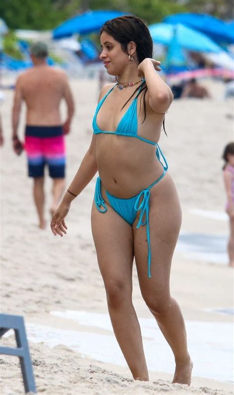 camila cabello in sexy cheeky bikini in miami beach florida 2022 glamstyled