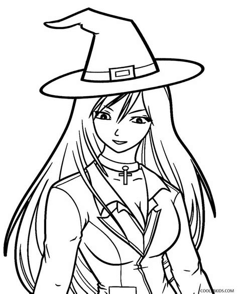 Printable Witch Coloring Pages Printable World Holiday