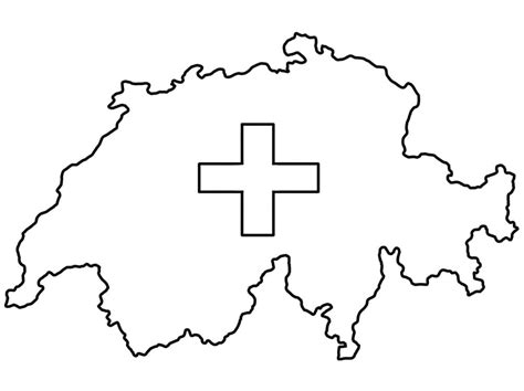 Flag Of Switzerland Coloring Page Free Printable Coloring Pages For Kids
