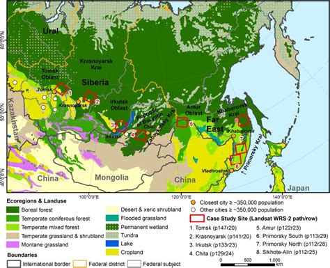 The Southern Siberia And Rfe Case Study Sites Within Broader