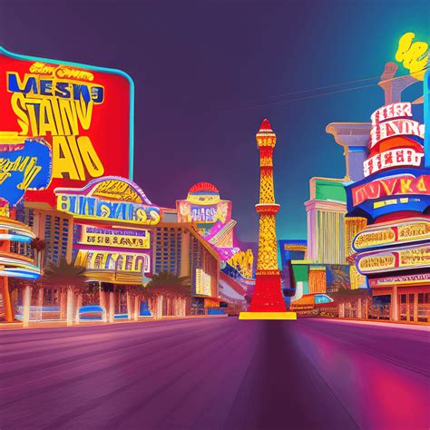 Las Vegas Strip Street Graphic · Creative Fabrica