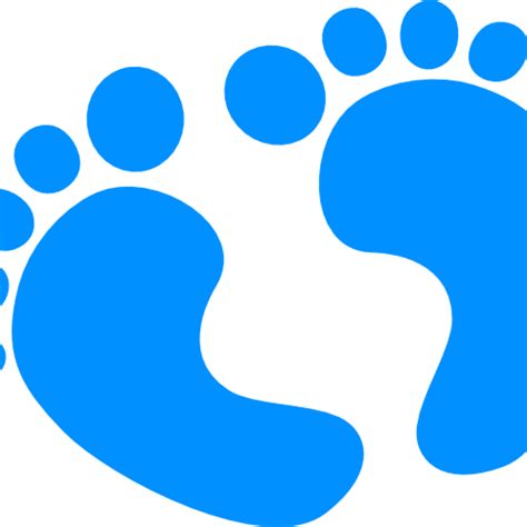 Baby Feet Clip Art Blue Ba Feet Clip Art At Clker Vector Baby Shower
