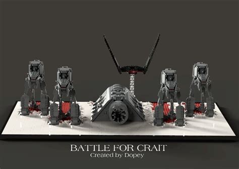 Lego Moc Battle For Crait By Dopey1479 Rebrickable Build With Lego