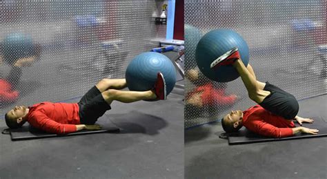Leg Lifts With Ball Exercise The Optimal You