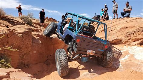 Sand Hollow Milts Mile Rock Crawling 40 Monster Jeep Youtube