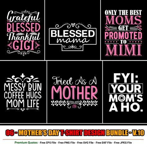 Mothers Day T Shirt Design Bundle Masterbundles
