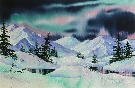 Northern Sky Light Painting By Teresa Ascone Fine Art America