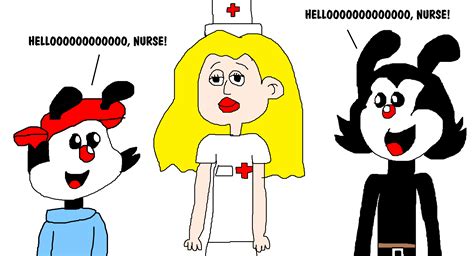 yakko and wakko obsessed with hello nurse by mjegameandcomicfan89 on deviantart