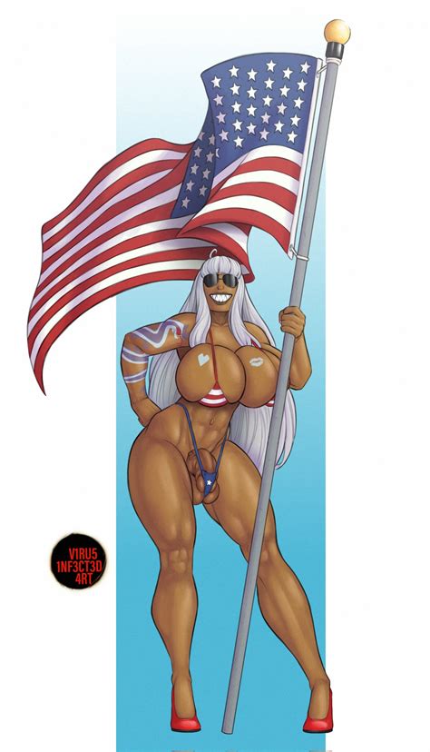 rule 34 1futa abs american flag athletic athletic futanari balls bangs biceps big breasts