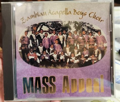 Zambian Acapella Boys Choir Mass Appeal Cd 1996 Ebay