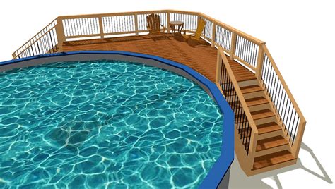 Look for our 18' plans for spring of 2021. Quarter Round Pool Deck Plans - Decksgo Plans
